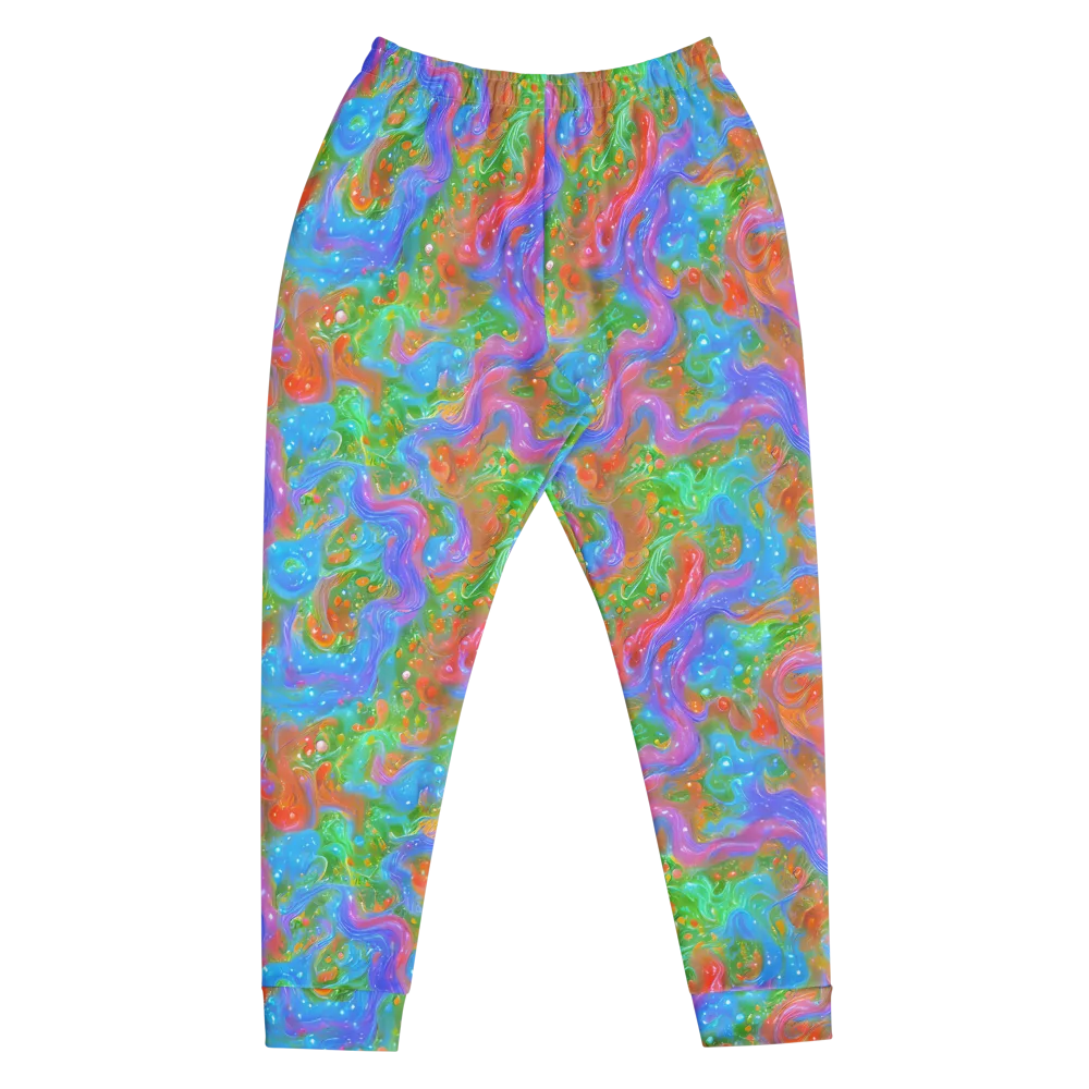 Psychedelic Cascade on Men's Joggers — Front