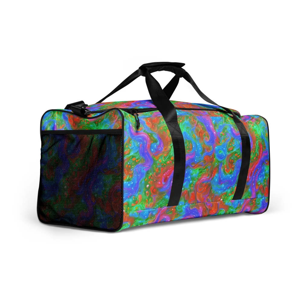 Psychedelic Cascade on Duffle Bag — Right Front