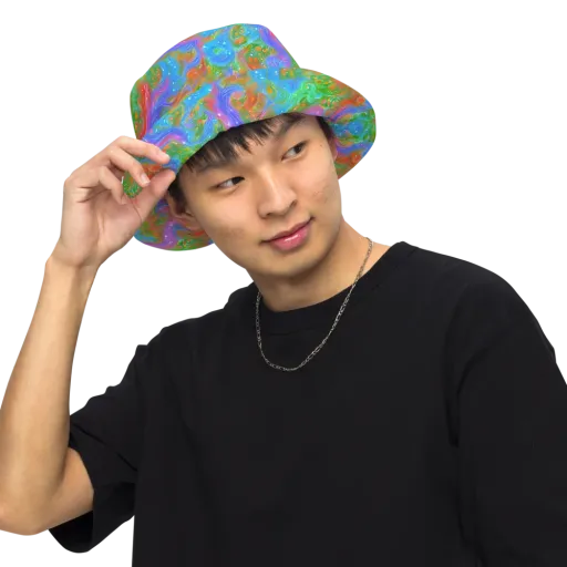 Psychedelic Cascade on a Reversible Bucket Hat