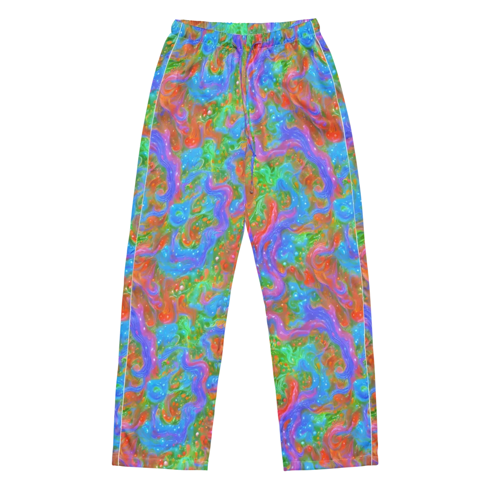 Psychedelic Cascade on Women's Pajama Pants — Front