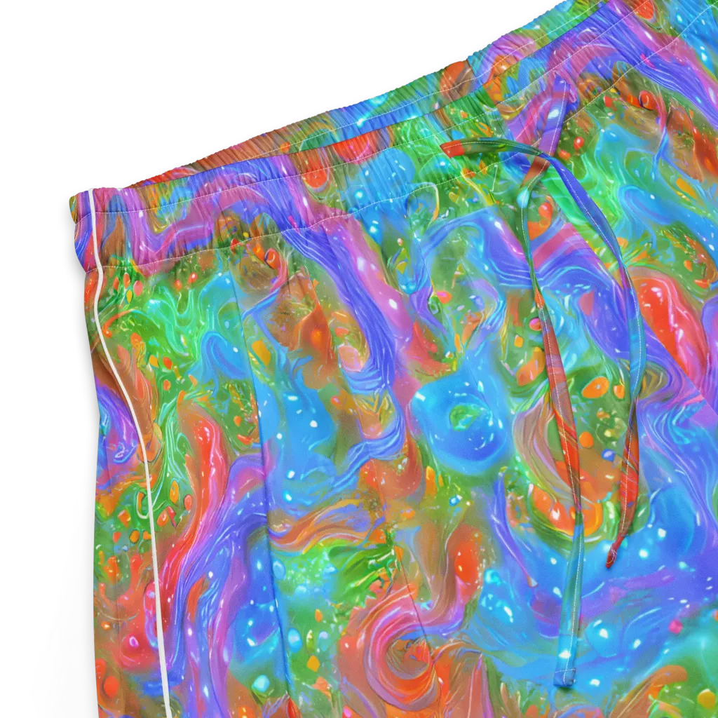 Psychedelic Cascade on Women's Pajama Shorts — Product details