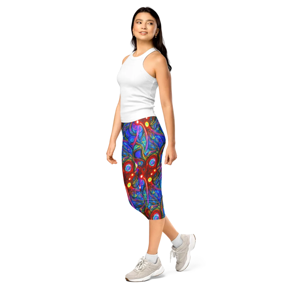 The Chromatic Dream on Capri Leggings — Left Front