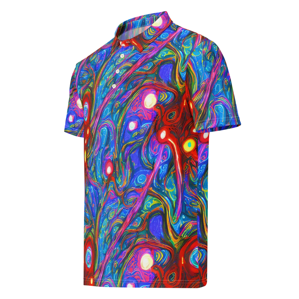 The Chromatic Dream on Men's Slim Fit Polo Shirt — Left Front
