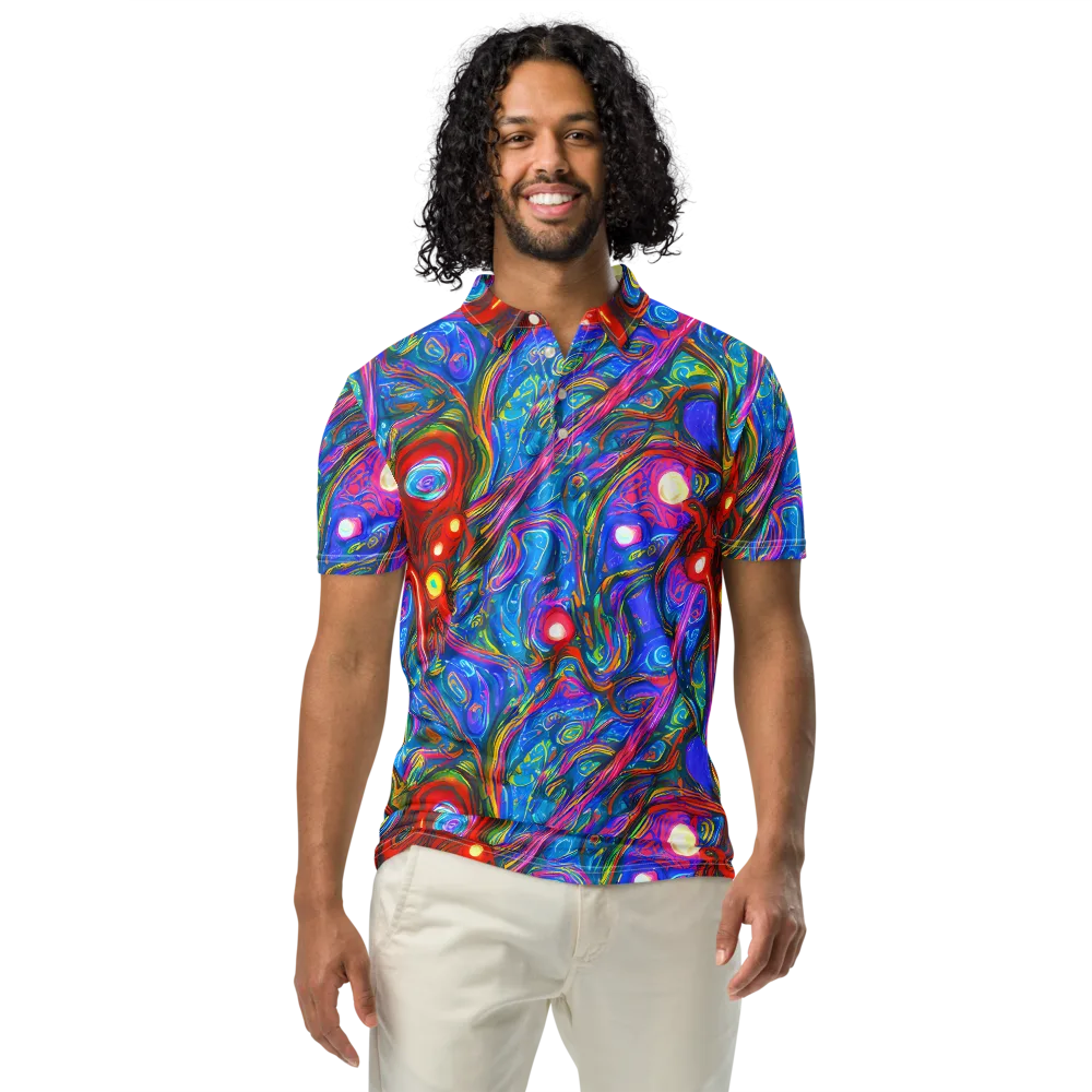 The Chromatic Dream on Men's Slim Fit Polo Shirt — Front