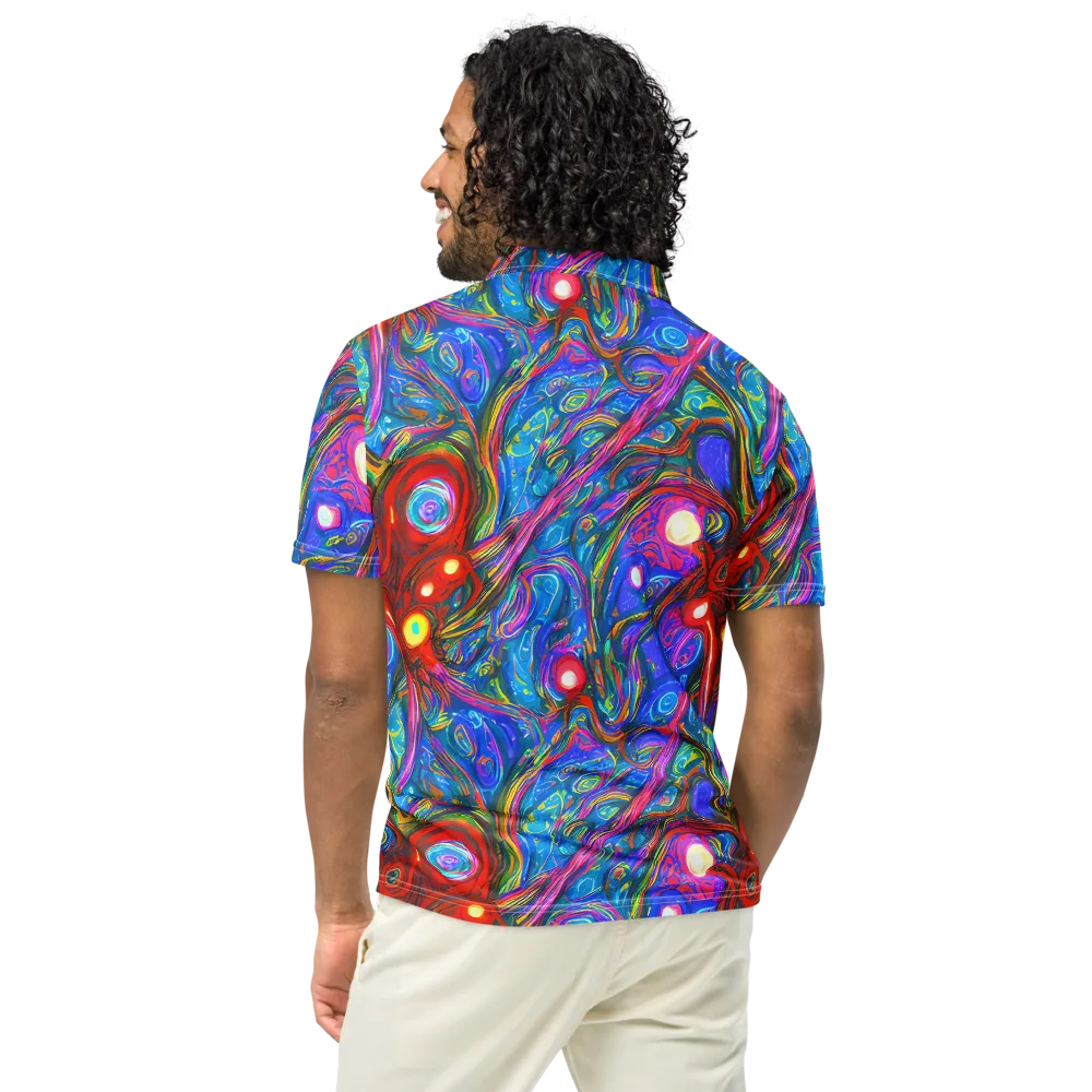 The Chromatic Dream on Men's Slim Fit Polo Shirt — Back