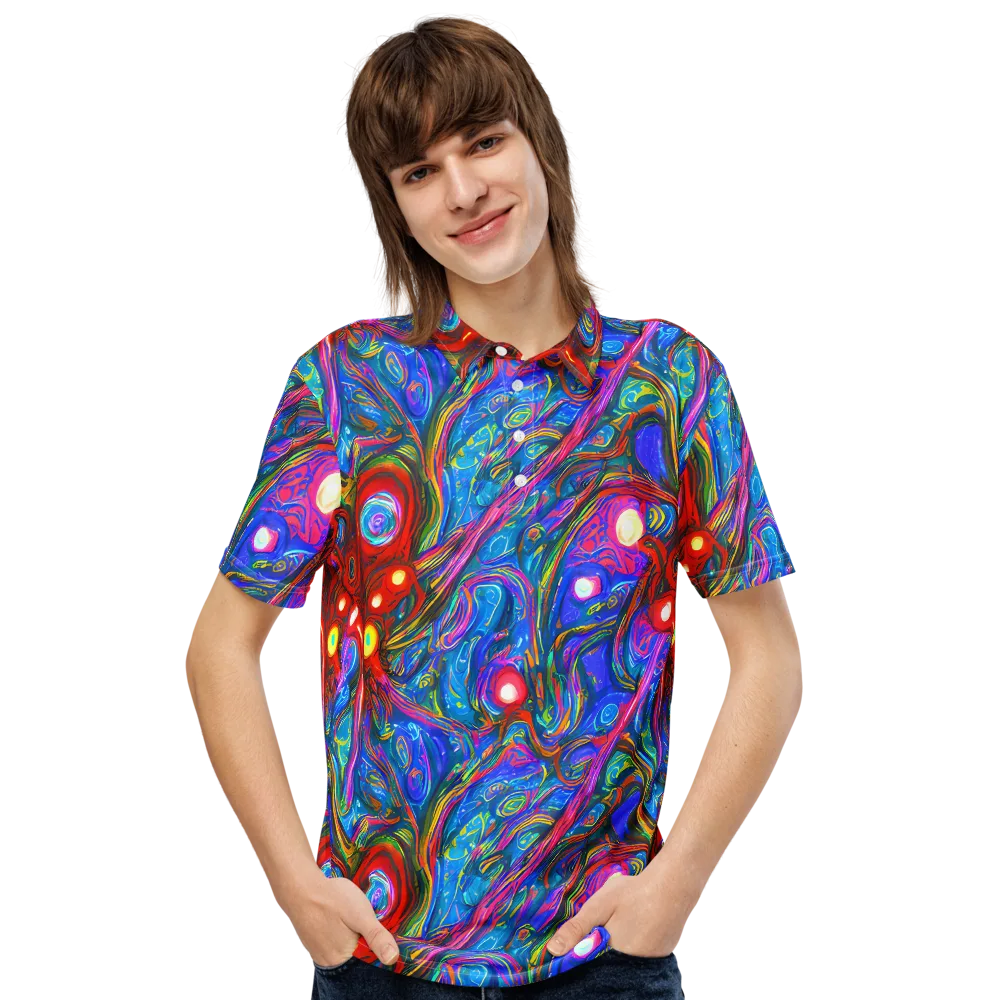 The Chromatic Dream on Men's Slim Fit Polo Shirt — Front