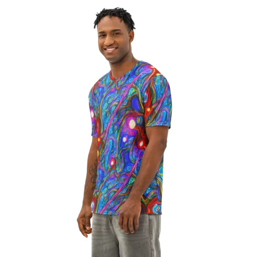 The Chromatic Dream on a Men's Cotton Crew Neck T-Shirt