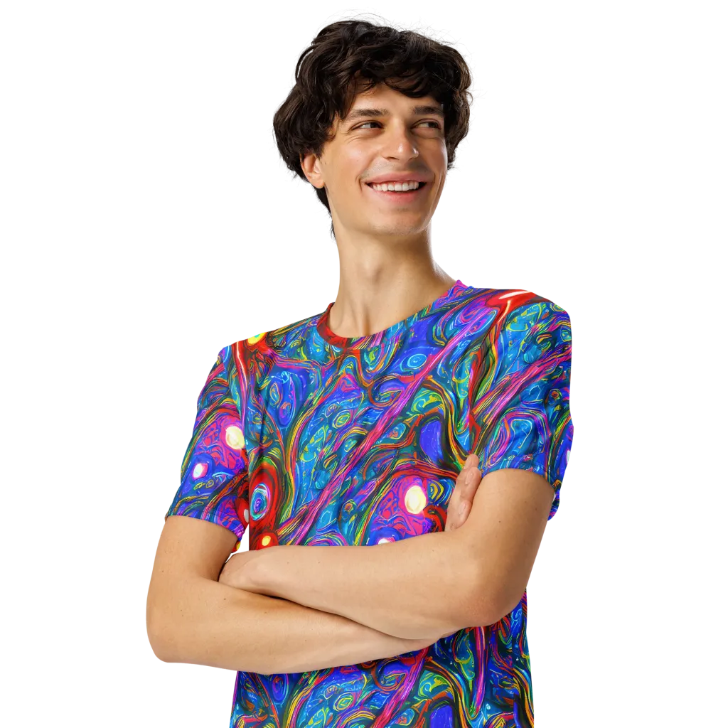 The Chromatic Dream on Men's Crew Neck T-Shirt — Left Front