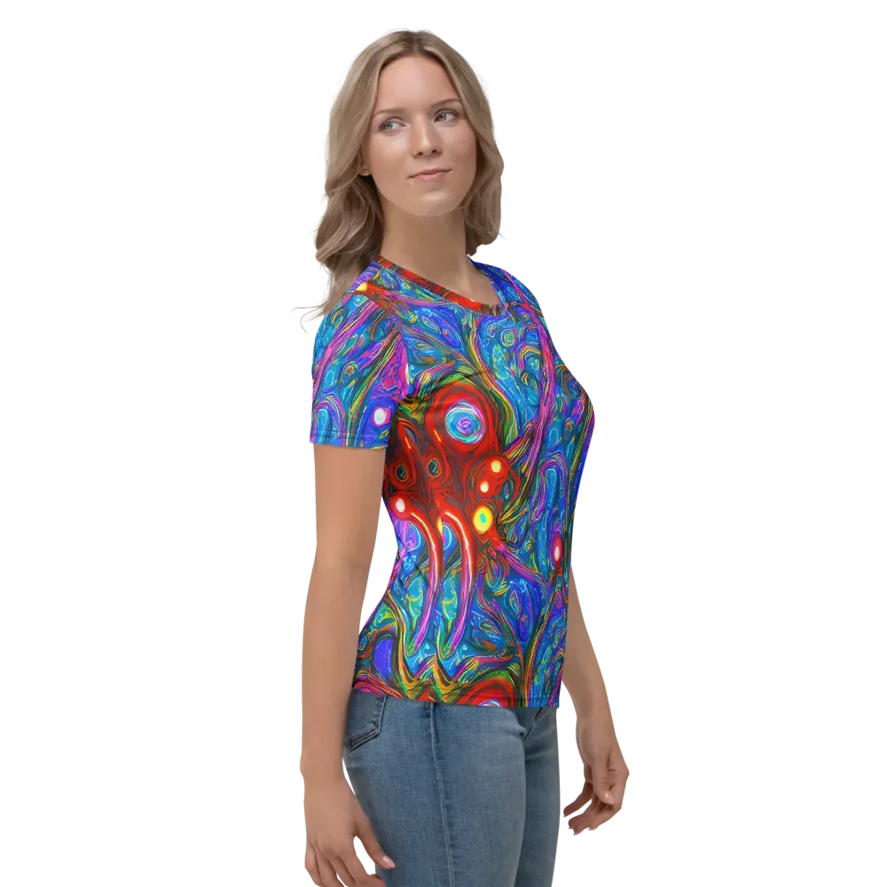 The Chromatic Dream on Women's Crew Neck T-Shirt — Right
