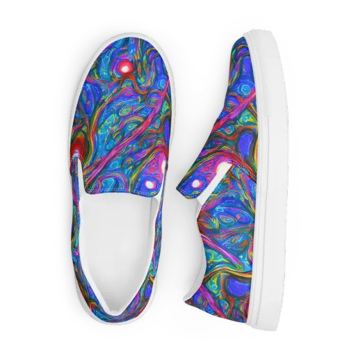 The Chromatic Dream on a Men's Slip-On Canvas Shoes