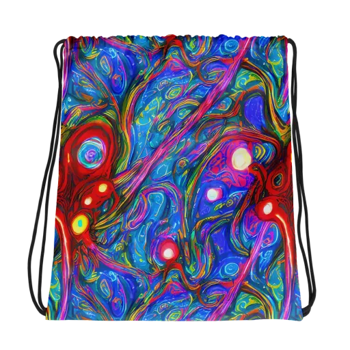 The Chromatic Dream on a Drawstring Bag