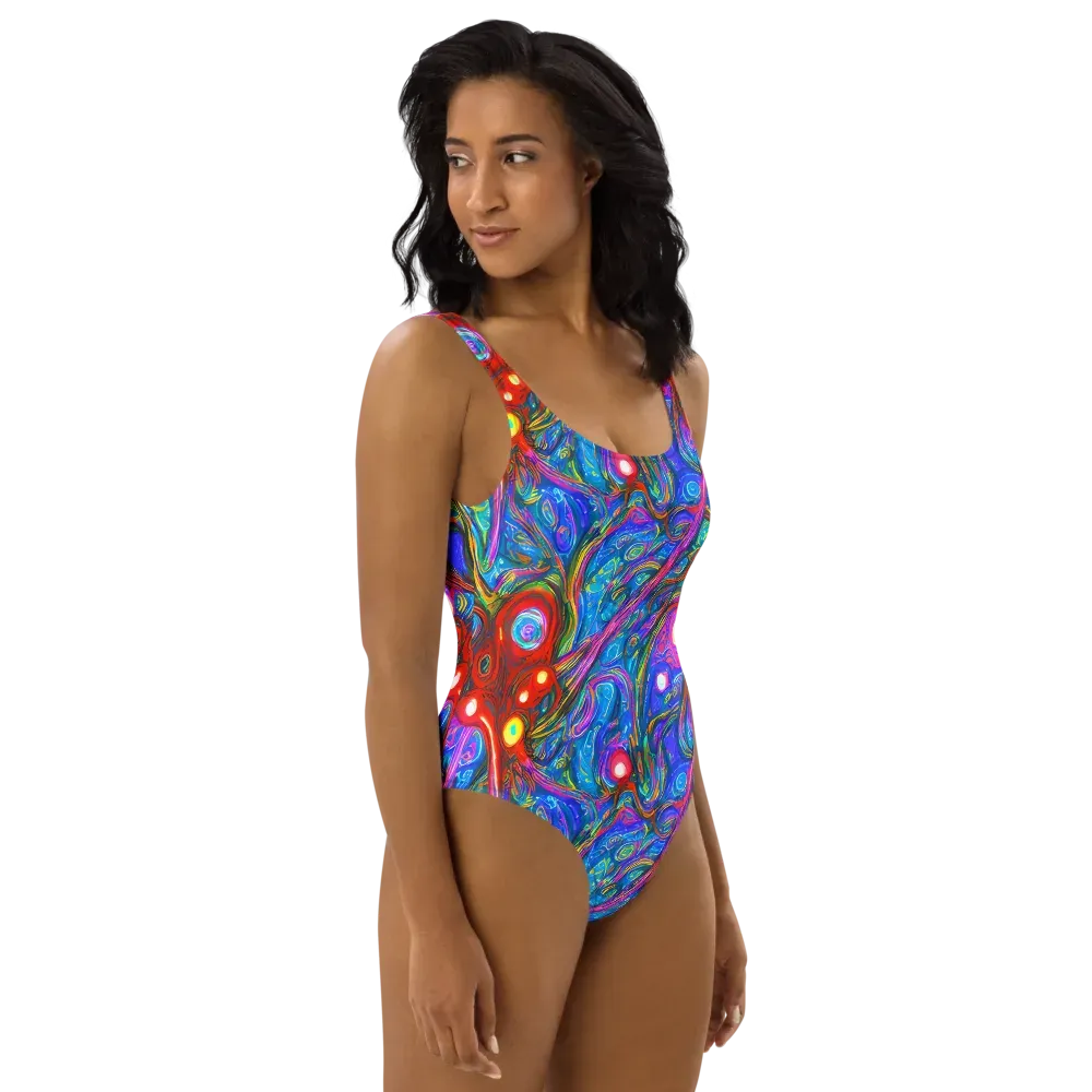 The Chromatic Dream on One-Piece Swimsuit — Right