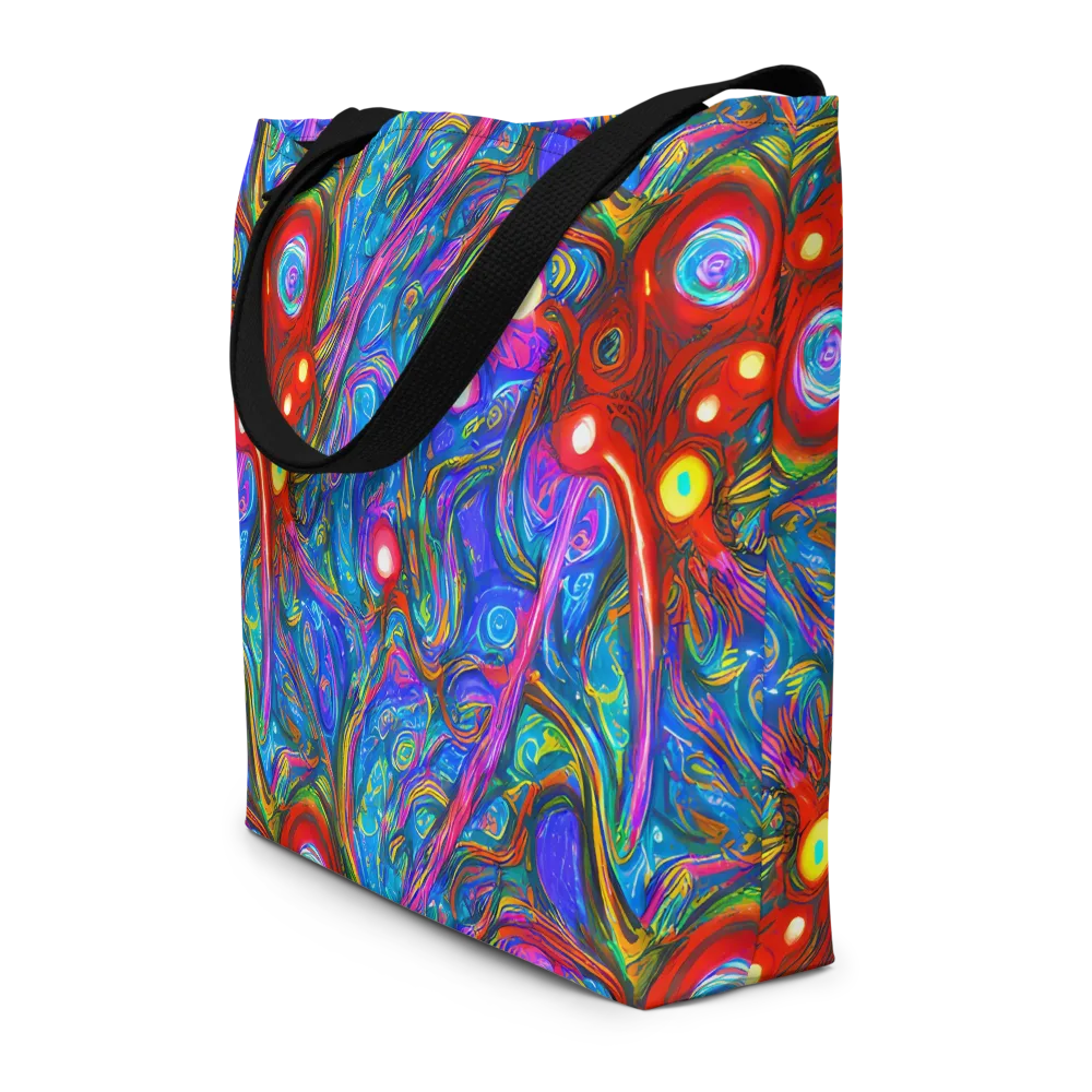 The Chromatic Dream on Large Tote Bag W/ Pocket — Front