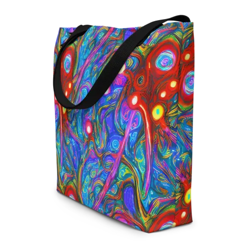 The Chromatic Dream on a Large Tote Bag W/ Pocket