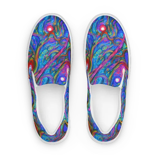 The Chromatic Dream on a Women's Slip-On Canvas Shoes