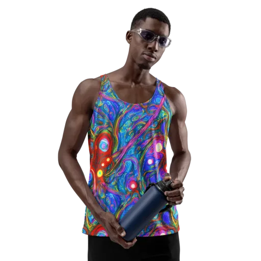The Chromatic Dream on a Men's Tank Top