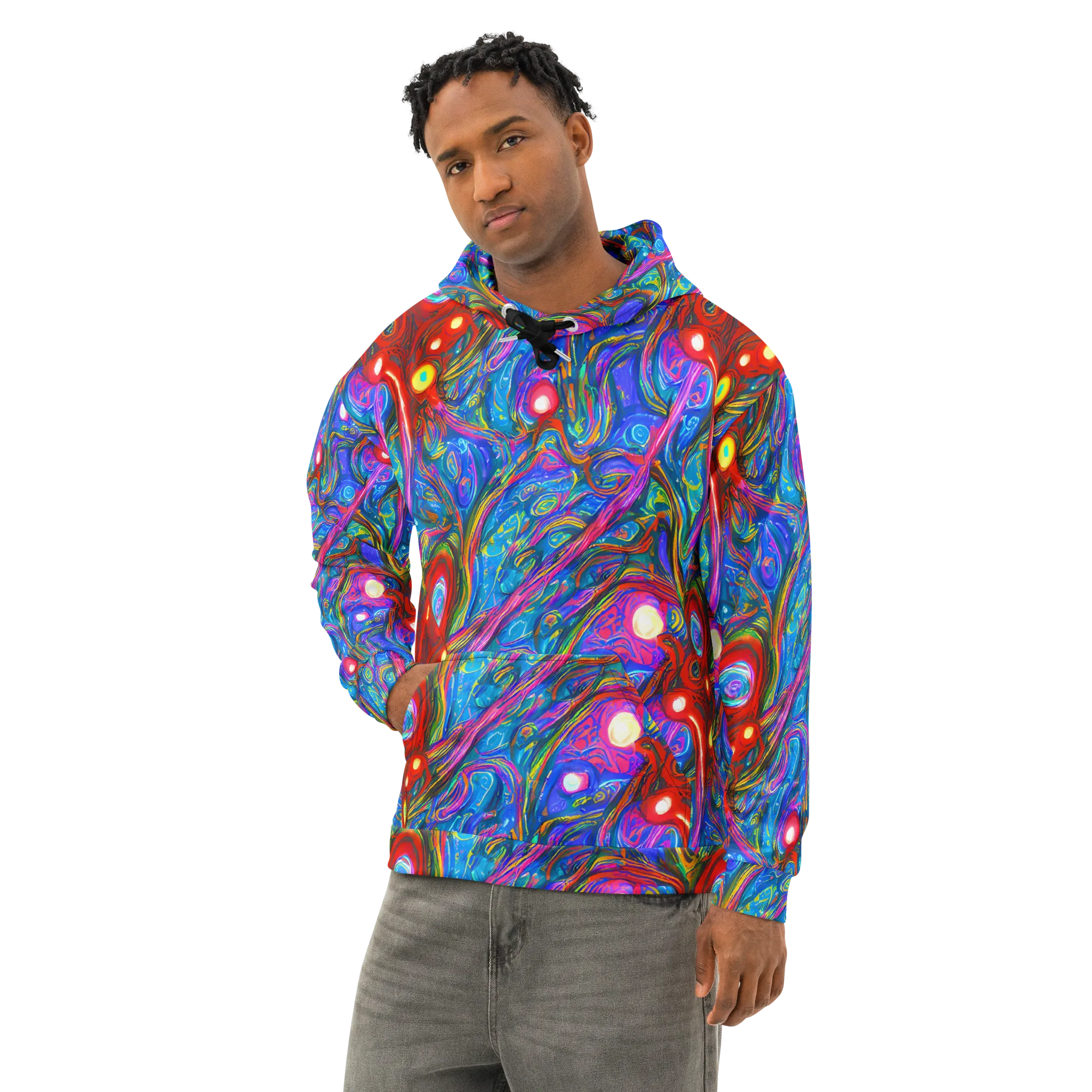 The Chromatic Dream on Cotton Hoodie — Left Front