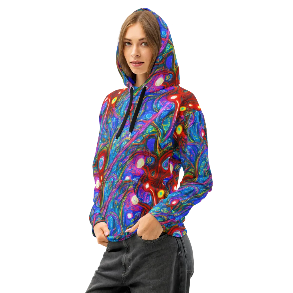 The Chromatic Dream on Cotton Hoodie — Left Front