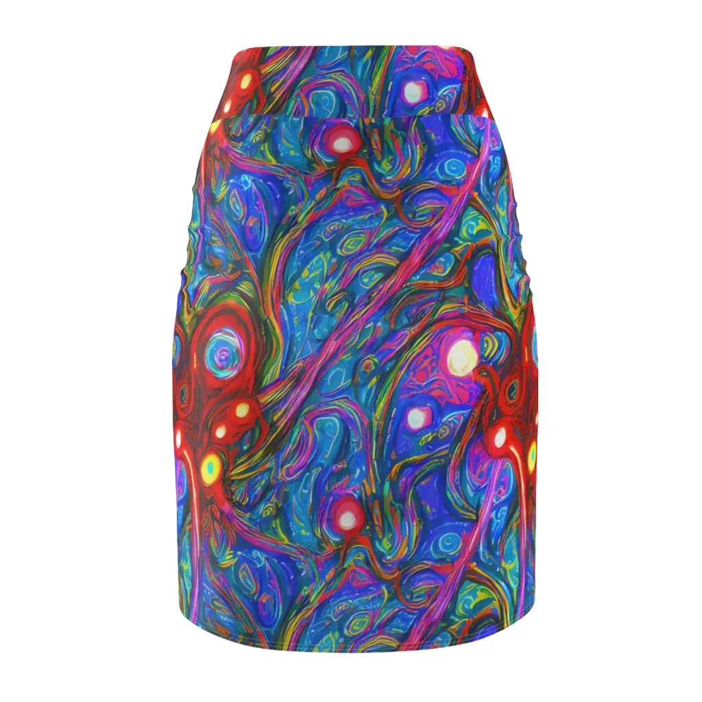 The Chromatic Dream on Pencil Skirt — Back