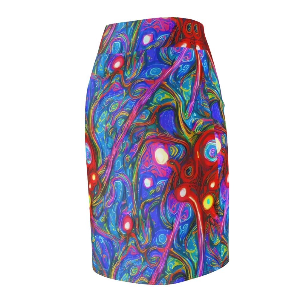 The Chromatic Dream on Pencil Skirt — Back Side