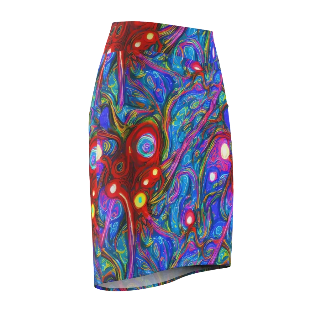 The Chromatic Dream on Pencil Skirt — Front Side
