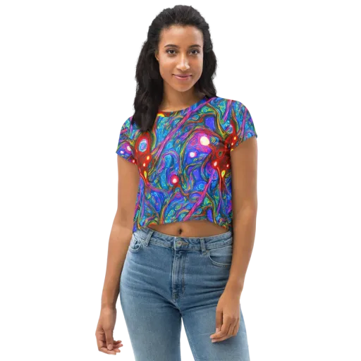 The Chromatic Dream on a Crop Tee