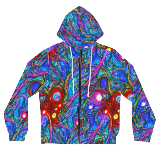The Chromatic Dream on a Women's Full-Zip Hoodie