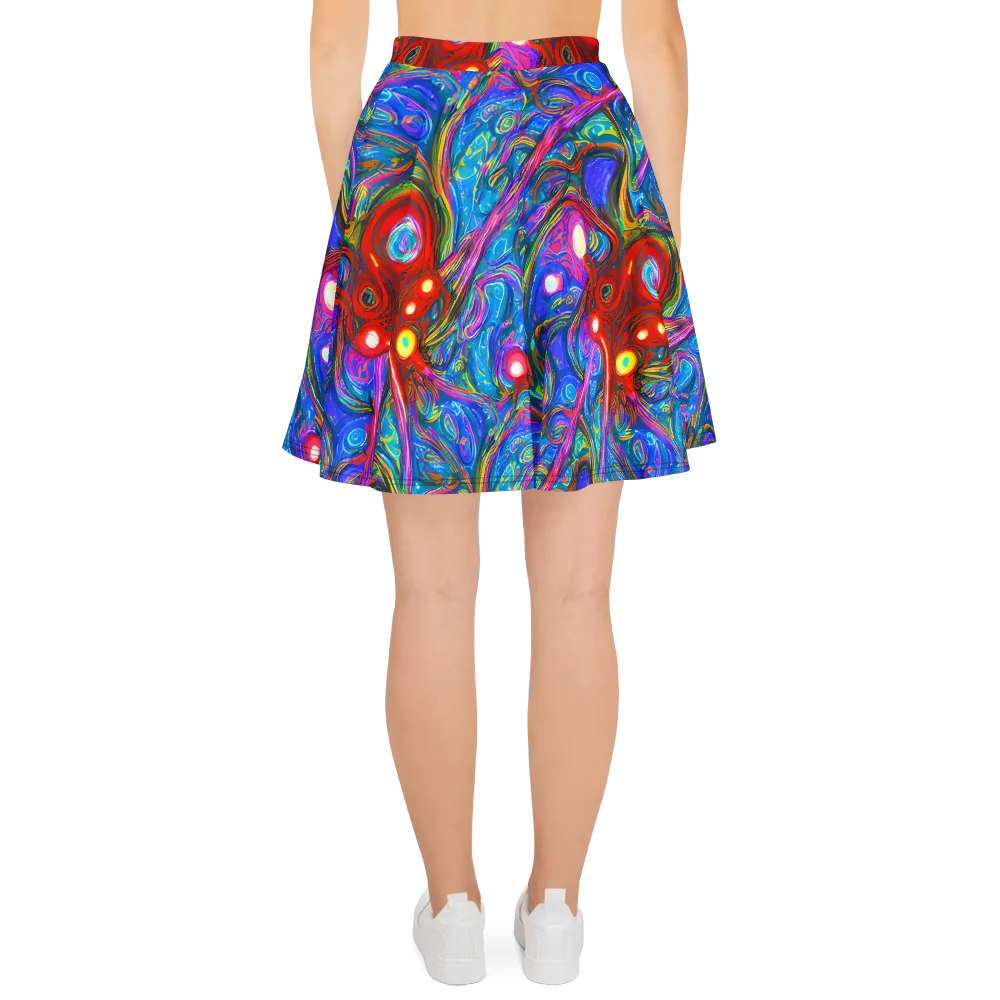 The Chromatic Dream on Skater Skirt — Back