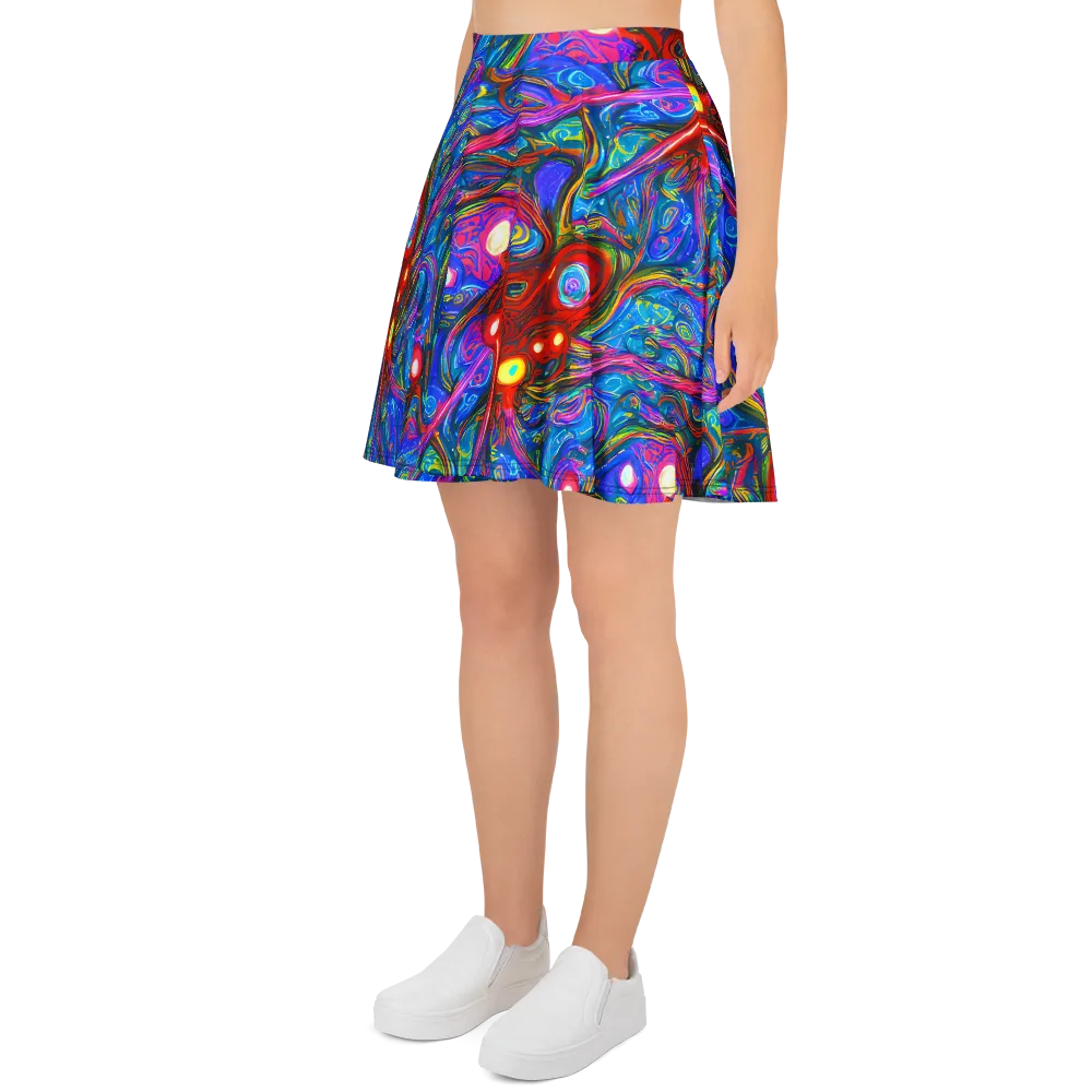 The Chromatic Dream on Skater Skirt — Left