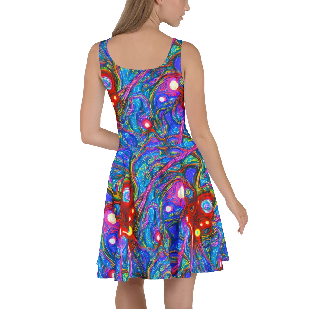 The Chromatic Dream on Skater Dress — Back