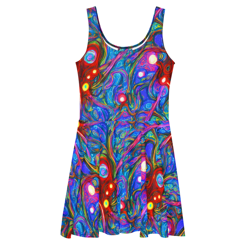 The Chromatic Dream on Skater Dress — Front