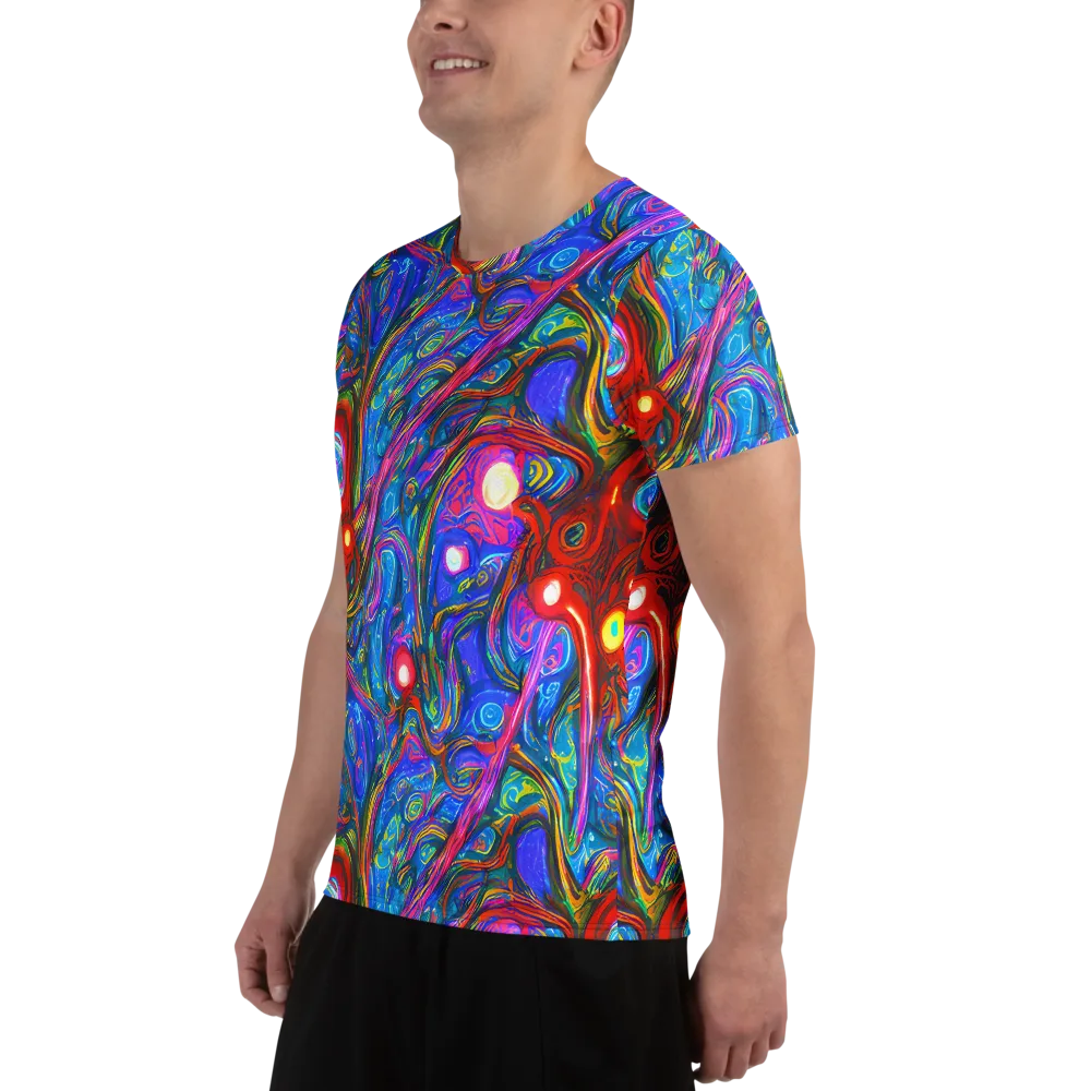The Chromatic Dream on Men's Athletic T-Shirt — Left