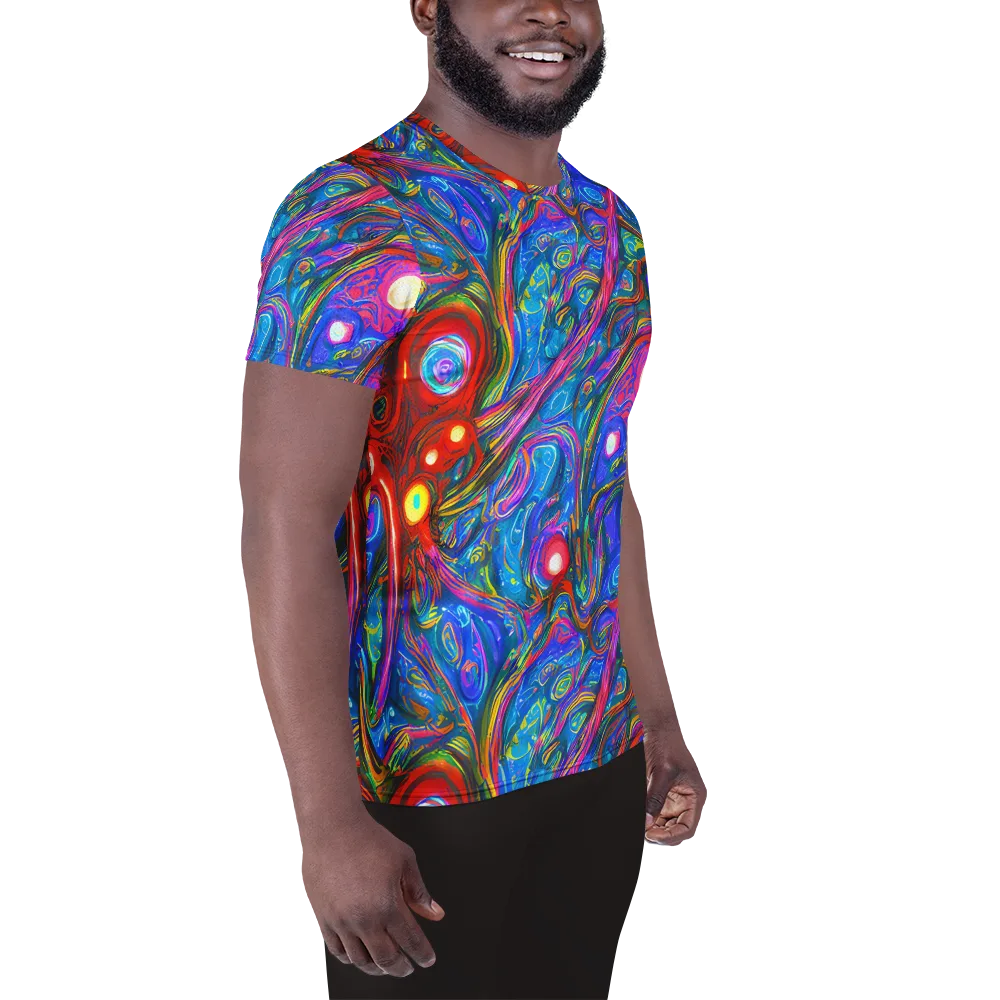 The Chromatic Dream on Men's Athletic T-Shirt — Right