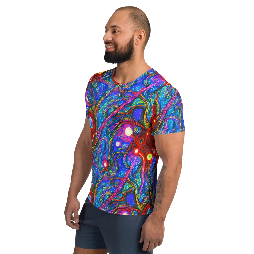 The Chromatic Dream on Men's Athletic T-Shirt — Left