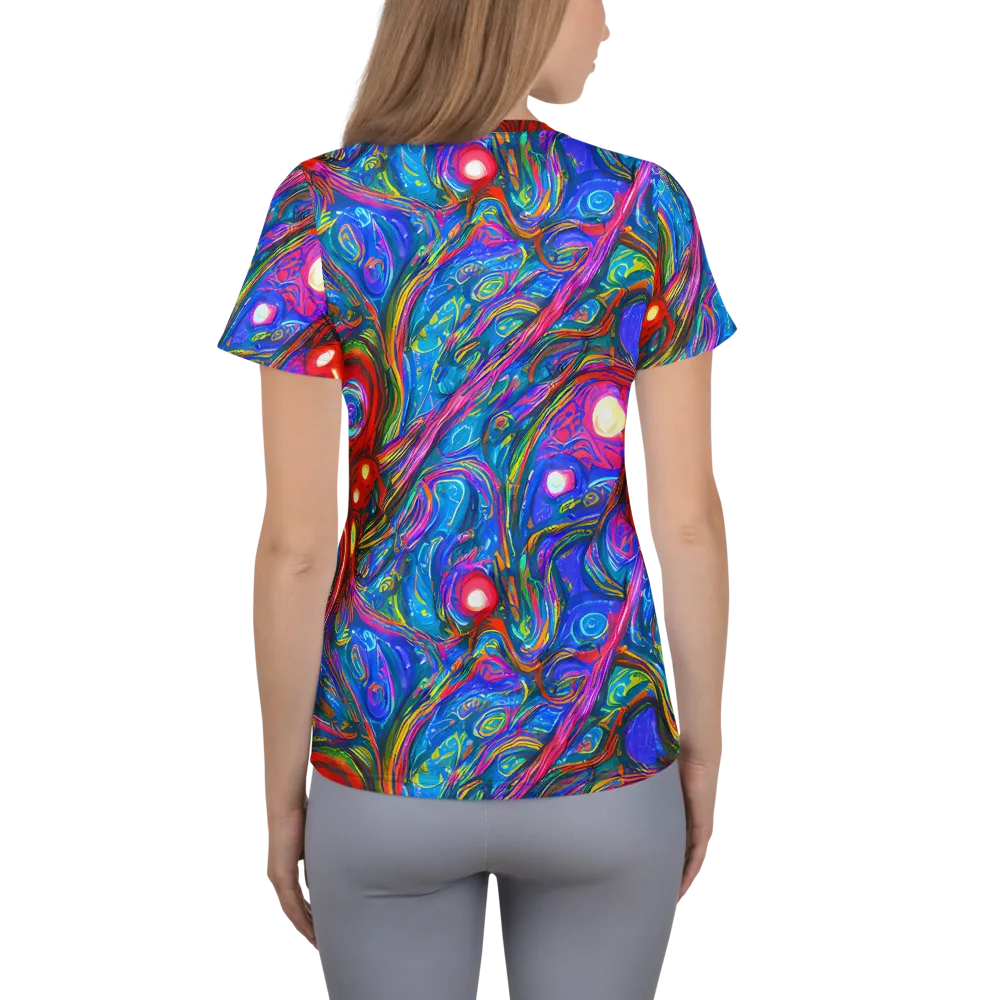 The Chromatic Dream on Women's Athletic T-Shirt — Back