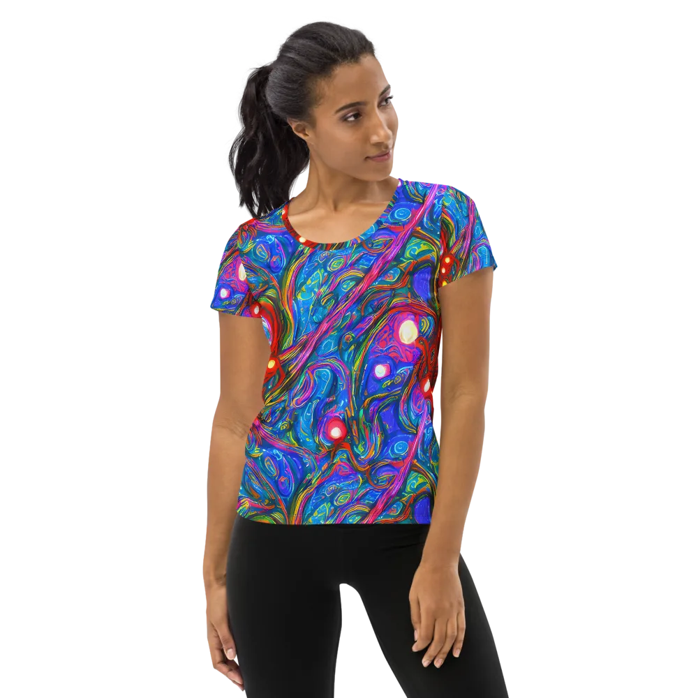 The Chromatic Dream on Women's Athletic T-Shirt — Front