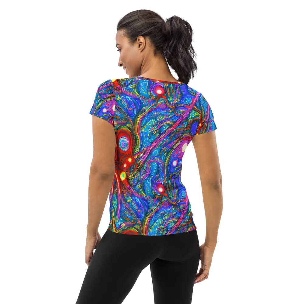 The Chromatic Dream on Women's Athletic T-Shirt — Back