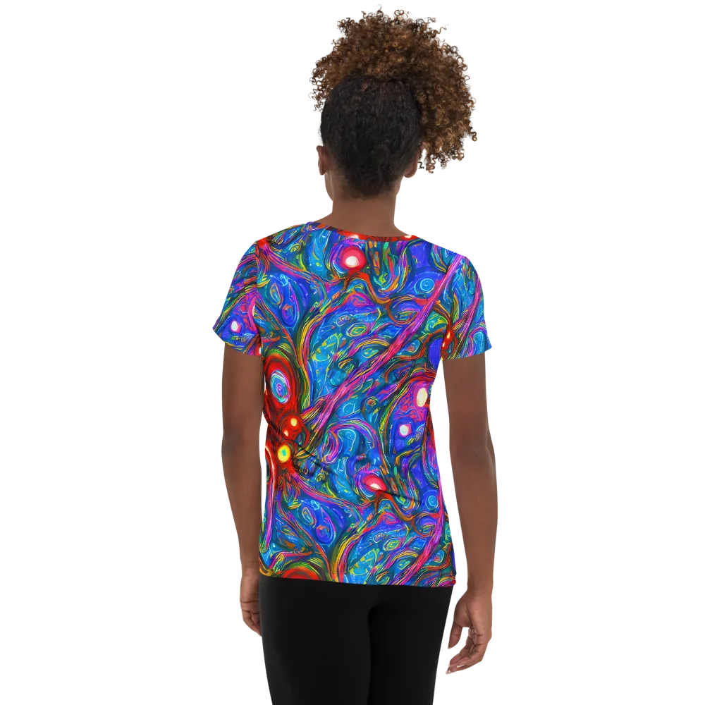 The Chromatic Dream on Women's Athletic T-Shirt — Back
