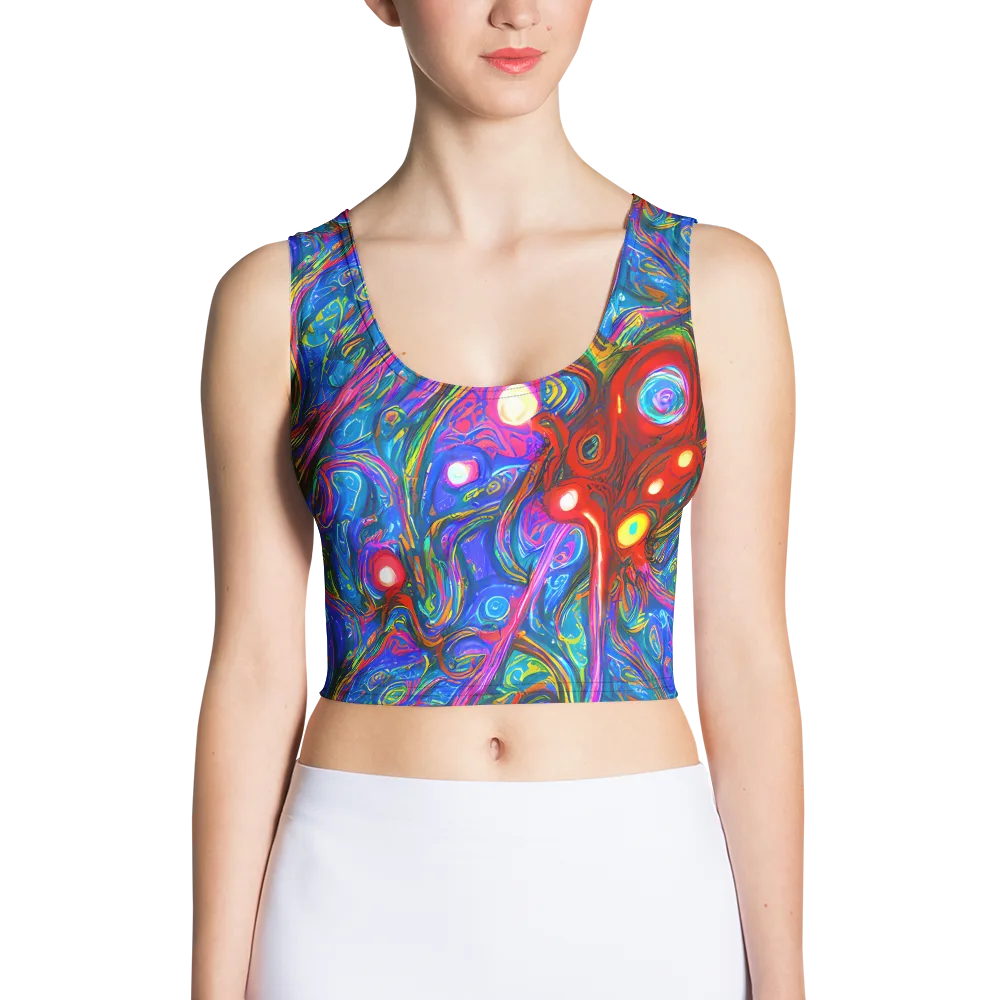 The Chromatic Dream on Crop Top — Front