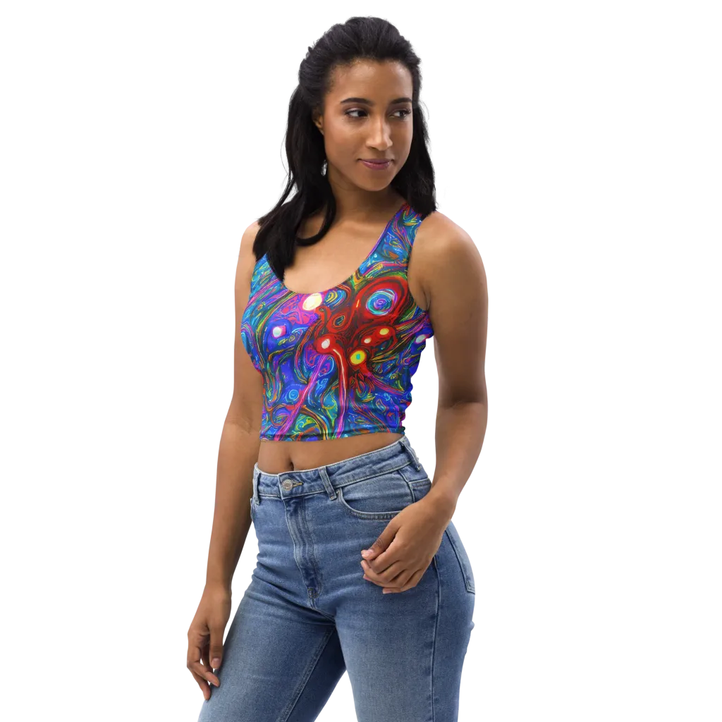 The Chromatic Dream on Crop Top — Left Front