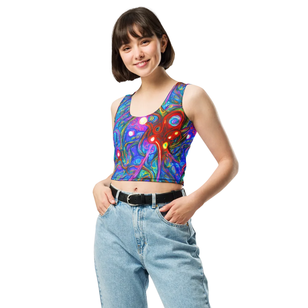 The Chromatic Dream on Crop Top — Front