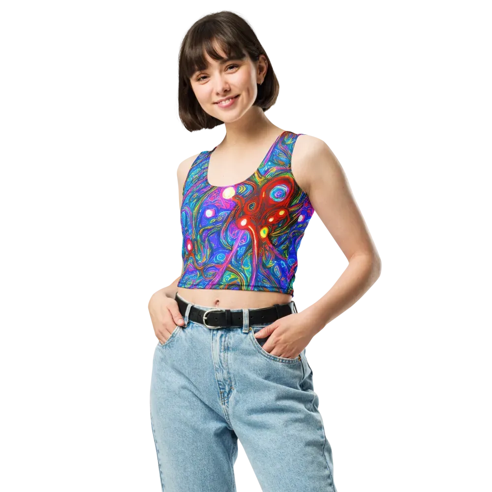 The Chromatic Dream on Crop Top — Front