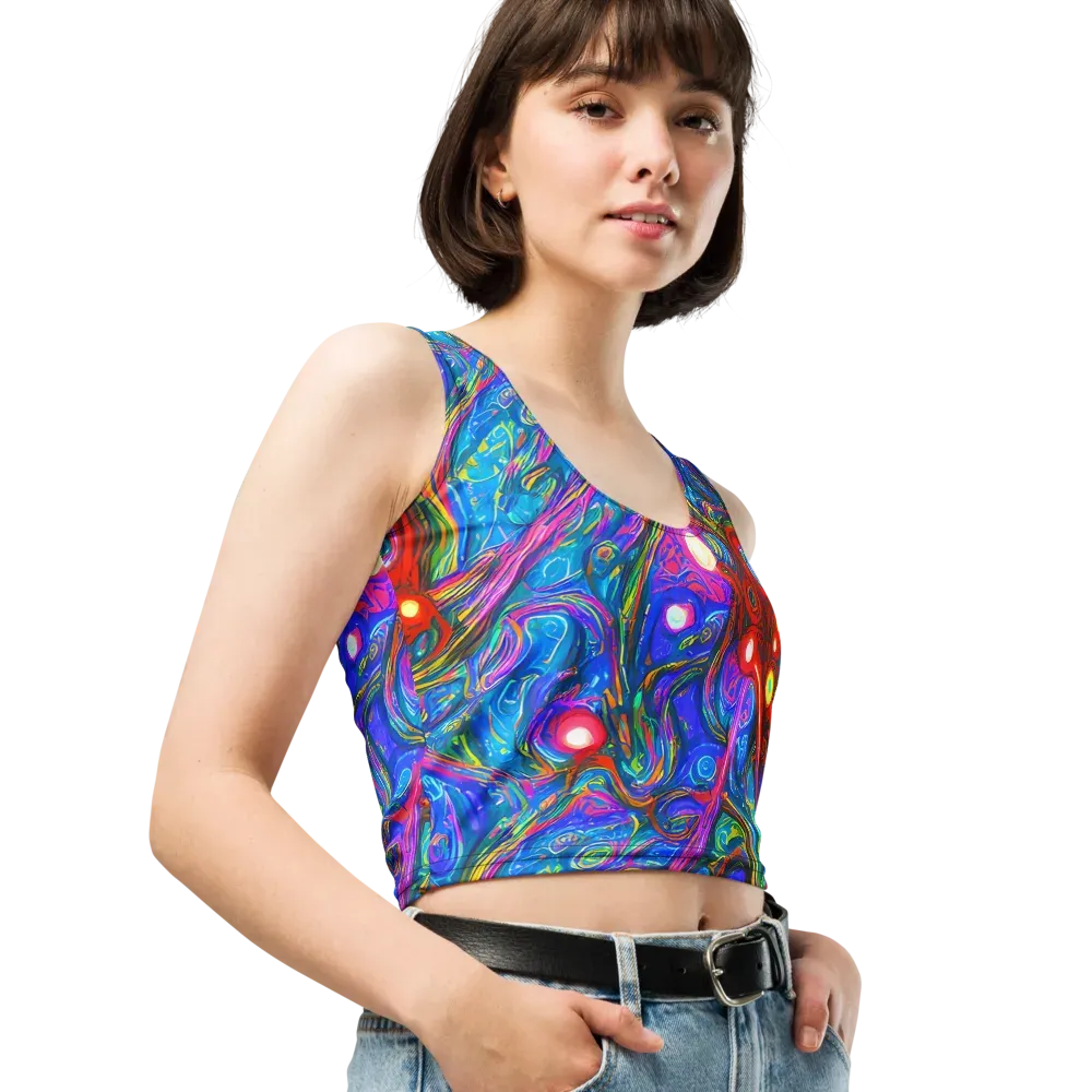 The Chromatic Dream on Crop Top — Right Front