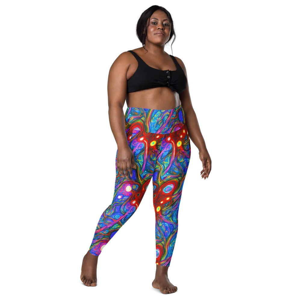 The Chromatic Dream on Leggings with Pockets — Front