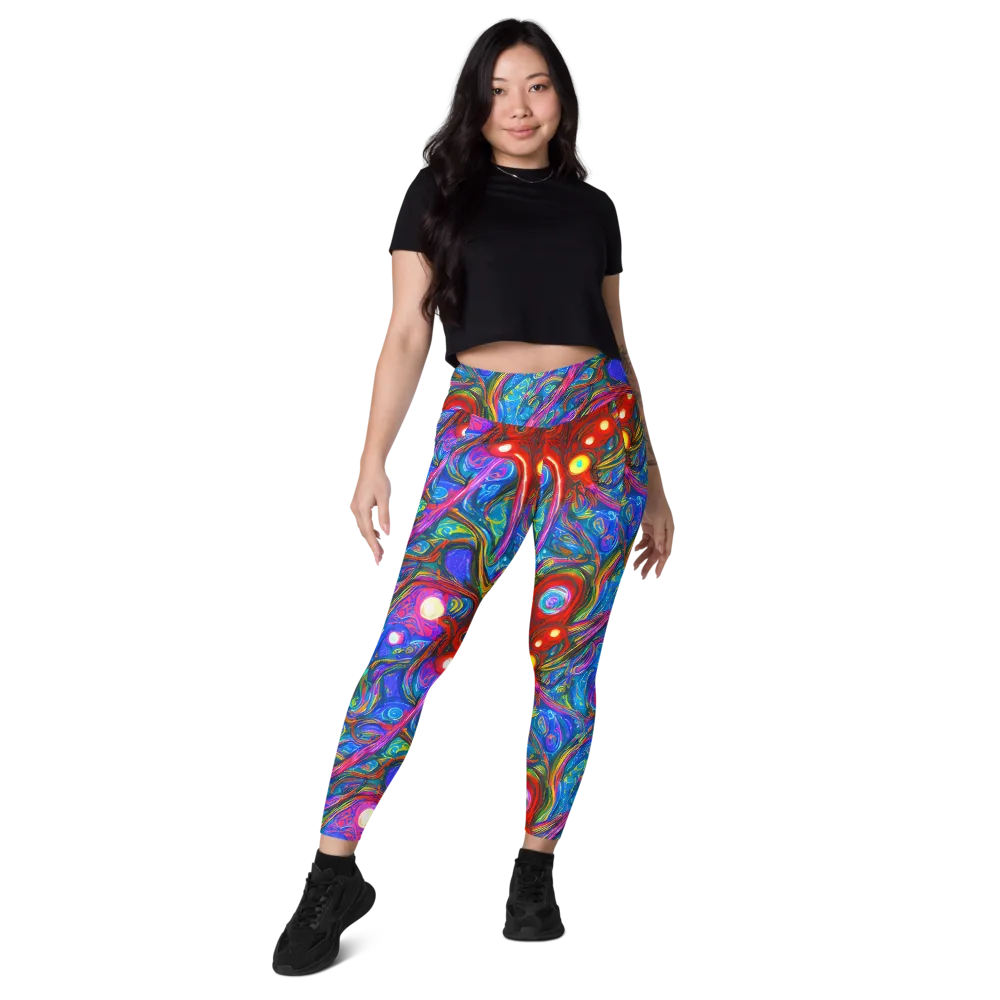 The Chromatic Dream on Leggings with Pockets — Front
