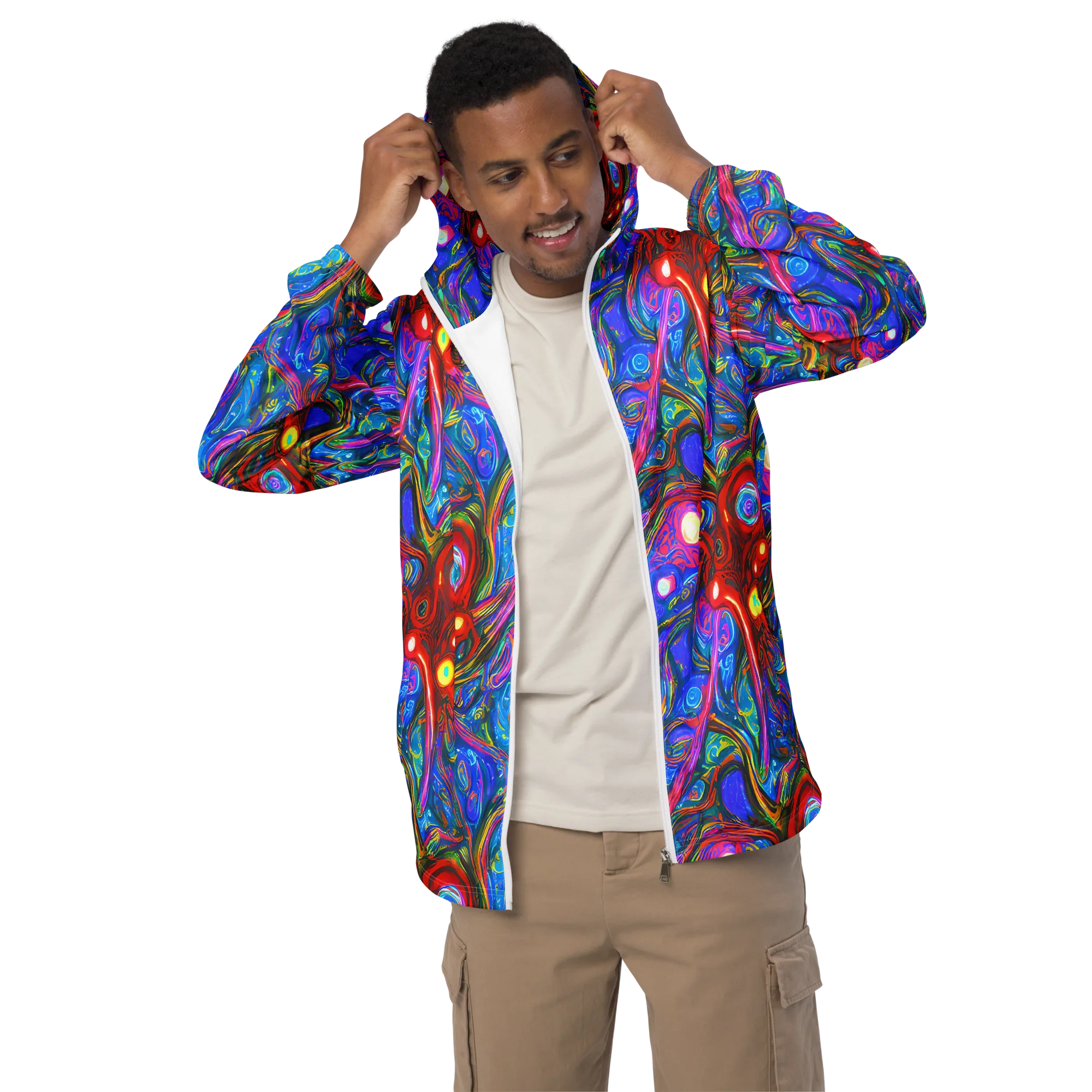 The Chromatic Dream on Men's Windbreaker — Front