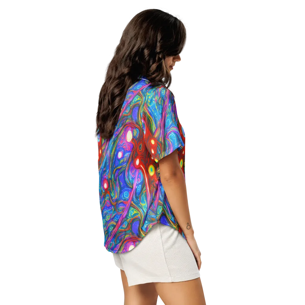 The Chromatic Dream on Women's Short Sleeve Pajama Top — Right Back