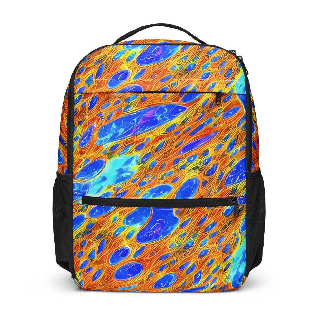 Bluefire Veins on Utility Backpack — Front