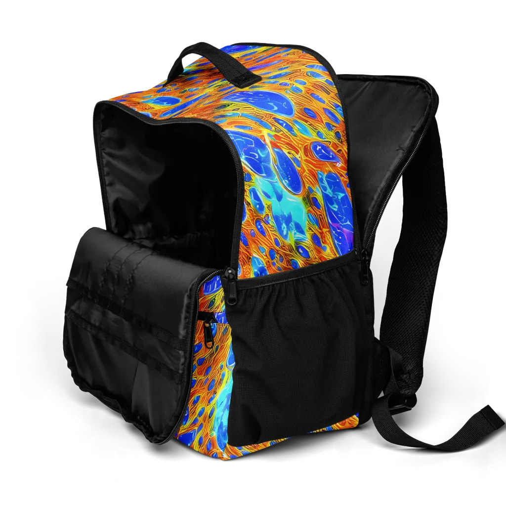 Bluefire Veins on Utility Backpack — Product details 2