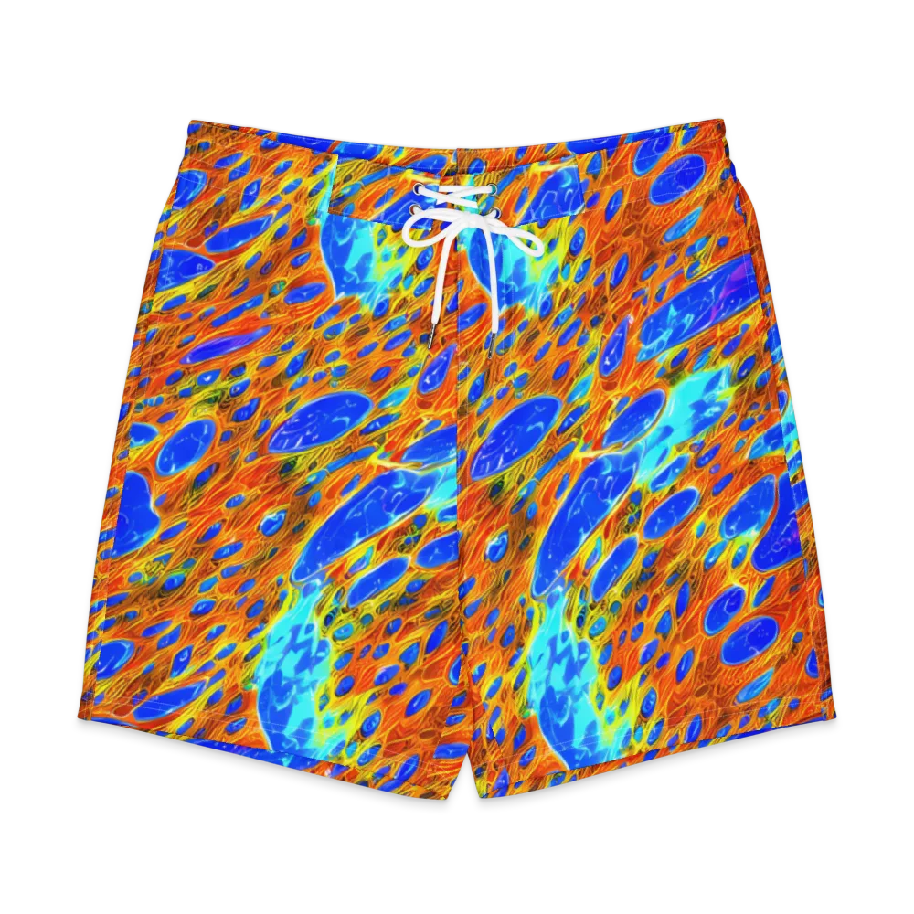 Bluefire Veins on Men's Board Shorts — Front